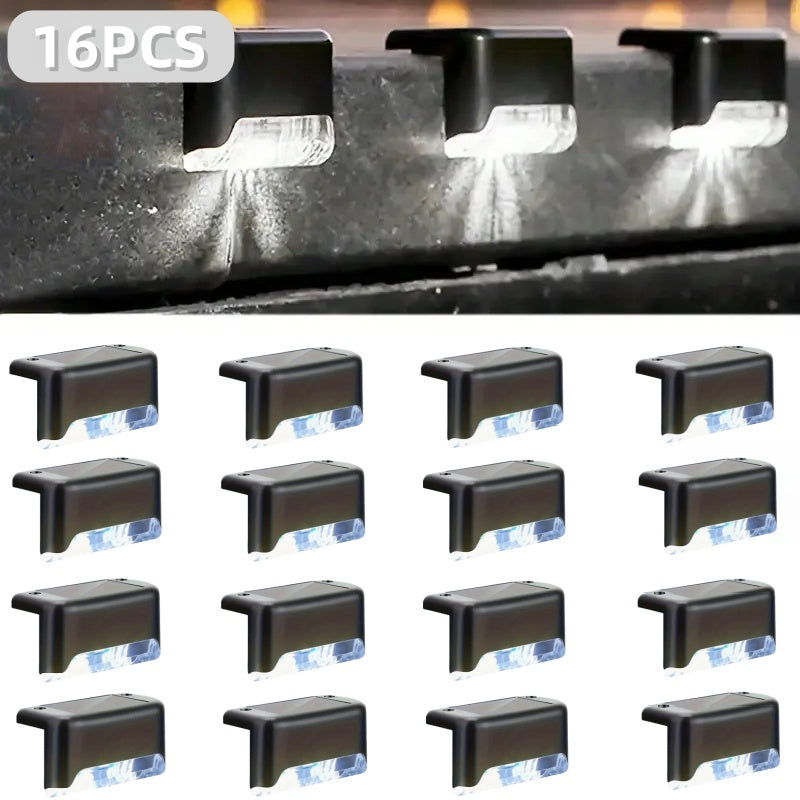 32&16 PCS Solar Deck Lights Outdoor Solar