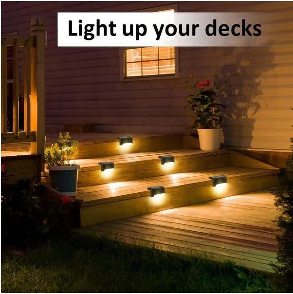 8 Pack New Solar Deck Lights Outdoor