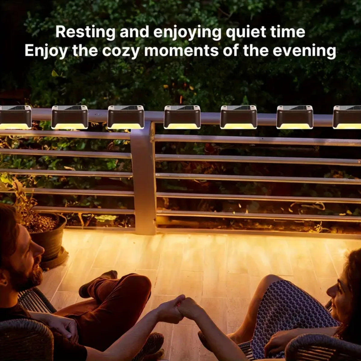 32&16 PCS Solar Deck Lights Outdoor Solar